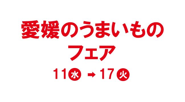 愛媛のうまいものフェアに出店